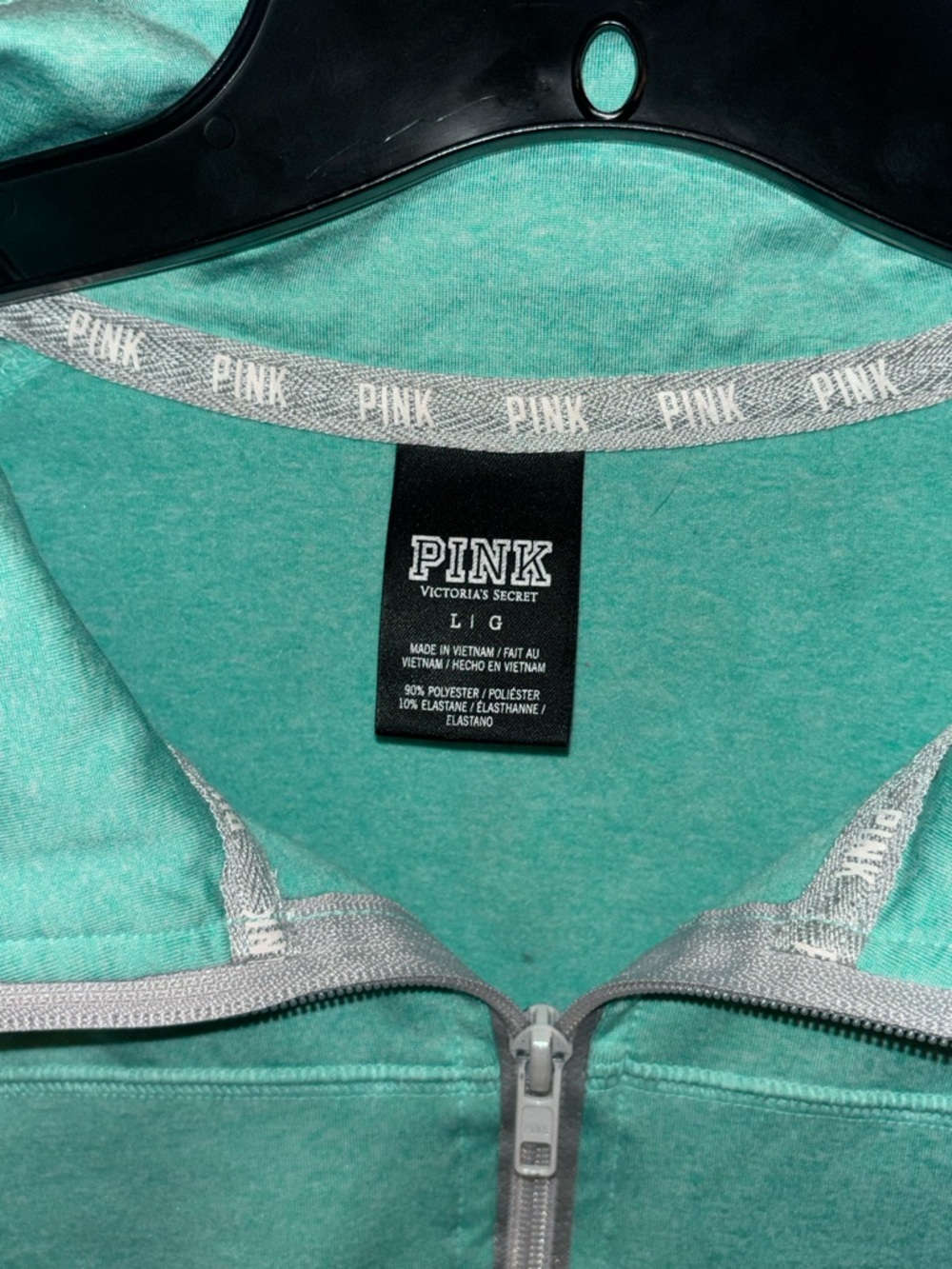 PINK Victoria's Secret Quarter-Zip Pullover - Picture 2 of 4